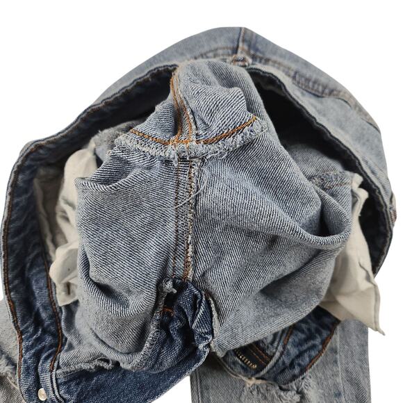 Ashley Mason Jeans 9 Bleached Stone Washed Light Denim Ripped Destroyed Mom - Picture 14 of 14